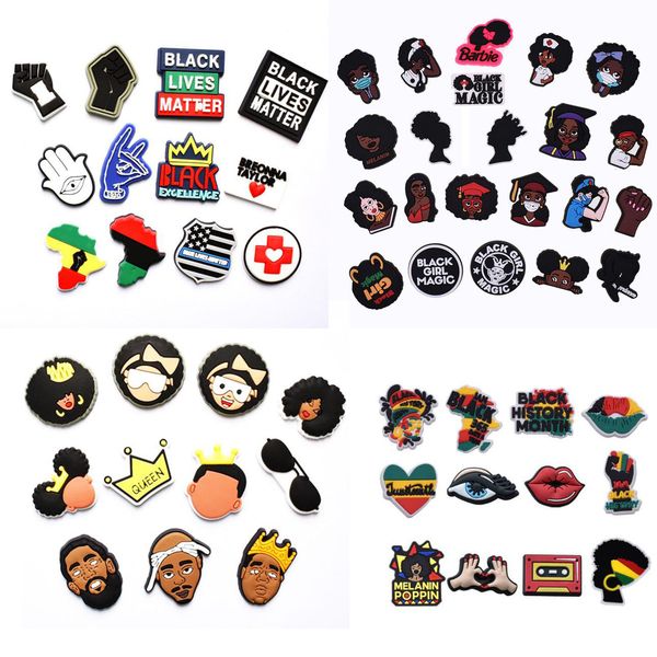 custom cartoon black girl shoe part accessories croc shoe flower charm buckle clog wristband decoration charms buckle, White;pink
custom cartoon black girl shoe part accessories croc shoe flower charm buckle clog wristband decoration charms buckle, White;pink