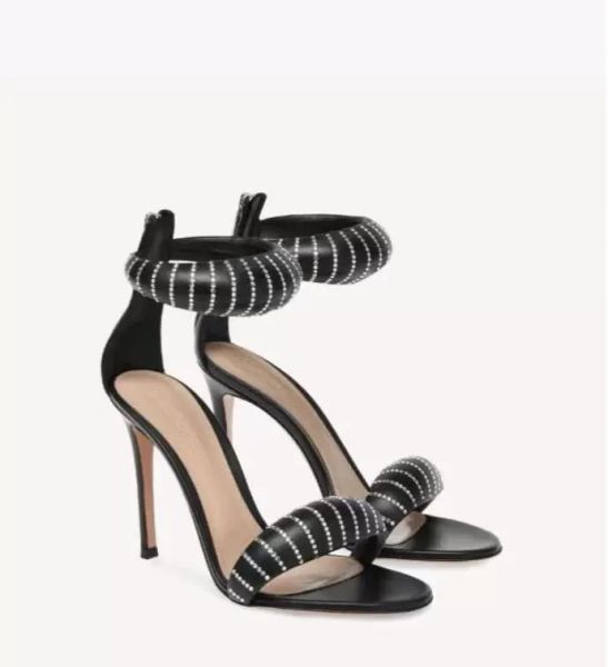 explosion woman bijoux crystal sandal rounded padded straps crystal-encrusted smooth nappa leather fashion show luxury designer counter with, Black
explosion woman bijoux crystal sandal rounded padded straps crystal-encrusted smooth nappa leather fashion show luxury designer counter with, Black