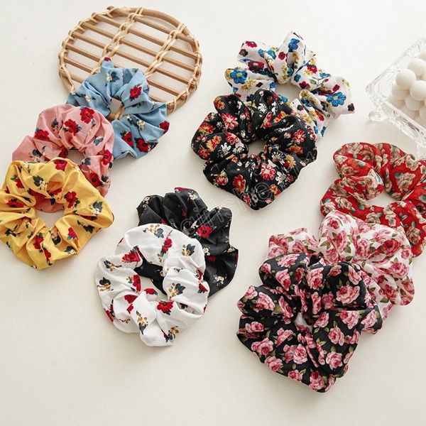 boho pastoral hair scrunchies floral print elastic hairbands women hair accessories diy ponytail holder hair rope, Slivery;white
boho pastoral hair scrunchies floral print elastic hairbands women hair accessories diy ponytail holder hair rope, Slivery;white