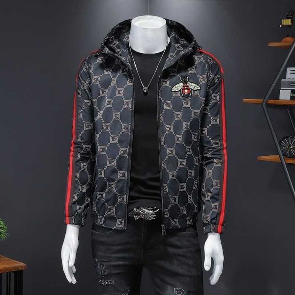 2023 spring men clothes casual jacket slim fit print long sleeve zipper hooded coat, Black;brown
2023 spring men clothes casual jacket slim fit print long sleeve zipper hooded coat, Black;brown