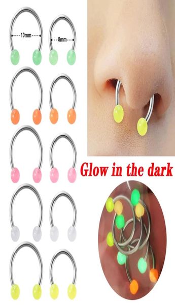 nose piercing acrylic glow in the dark hoop septum ring luminous lip cartilage earring circular ear horseshoe body jewelry8569809, Silver
nose piercing acrylic glow in the dark hoop septum ring luminous lip cartilage earring circular ear horseshoe body jewelry8569809, Silver