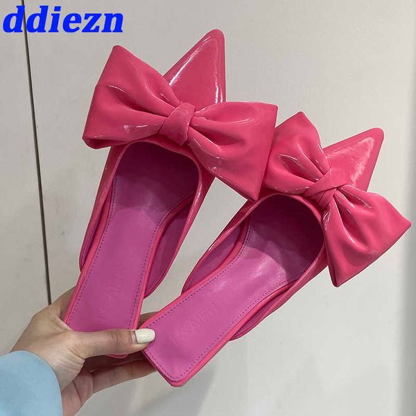 women mules slippers flats shoes 2023 summer luxury shallow fashion butterfly knot pointed toe female slippers slides ladies 0316, Black
women mules slippers flats shoes 2023 summer luxury shallow fashion butterfly knot pointed toe female slippers slides ladies 0316, Black
