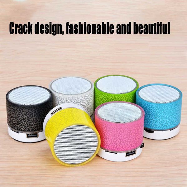 Image of Cell Phone Speakers LED Light Crack Wirless Bluetooth Speaker Outdoor Sound Box Small Protable Speaker for Mobile Phone Z0522