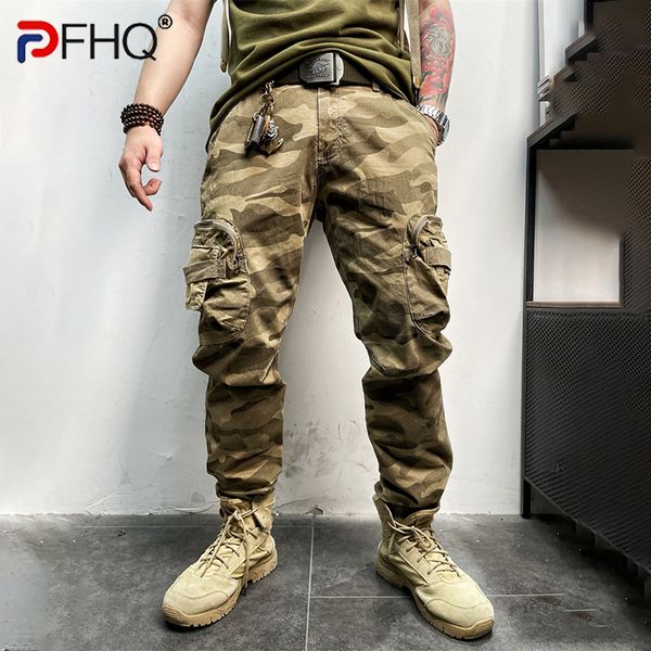 men's pants pfhq trendy many pockets tough guy cargo trousers fashion spring casual camouflage overalls pencil 230317, Black
men's pants pfhq trendy many pockets tough guy cargo trousers fashion spring casual camouflage overalls pencil 230317, Black