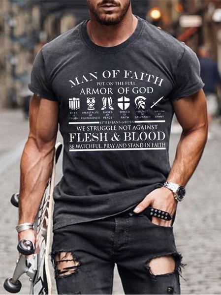 men's t-shirts spring and summer new man of faith printed men's round neck short sleeve t-shirt, White;black
men's t-shirts spring and summer new man of faith printed men's round neck short sleeve t-shirt, White;black