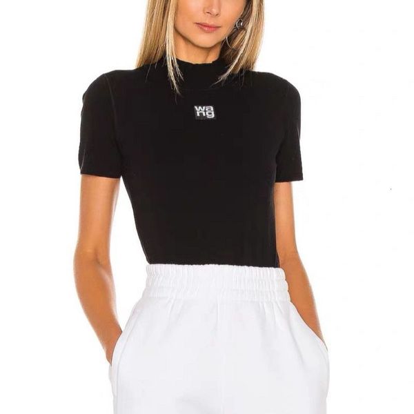 womens tshirt 22aw wang fashion design stand collar letterss knitted short sleeve tight bottomed tshirt 230317, White
womens tshirt 22aw wang fashion design stand collar letterss knitted short sleeve tight bottomed tshirt 230317, White