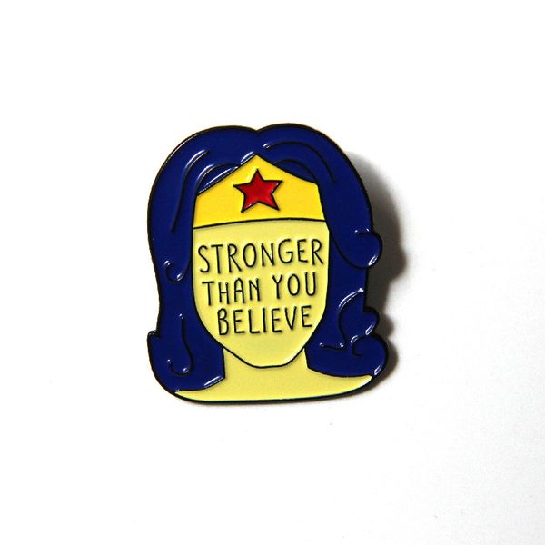 stronger than you believe enamel brooches pins for women mens shirt clothes backpack hat badge lapel pin wholesale feminist pin, Blue
stronger than you believe enamel brooches pins for women mens shirt clothes backpack hat badge lapel pin wholesale feminist pin, Blue