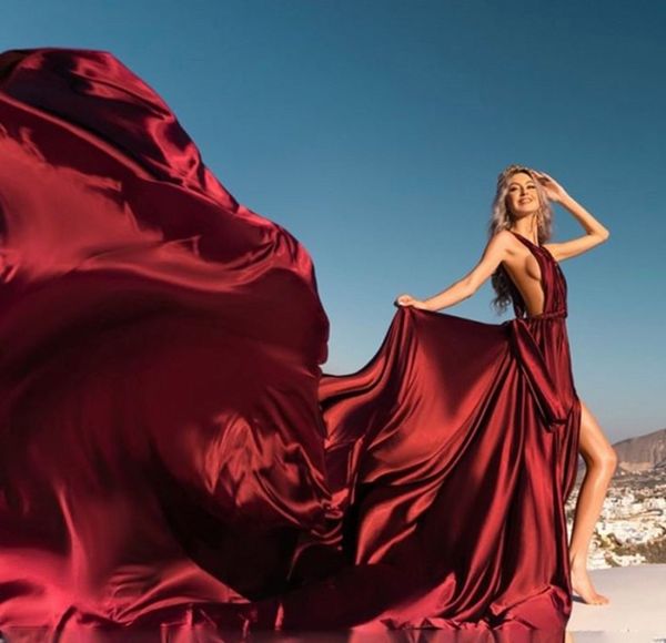 flowing evening dress 2023 abiye burgundy long train prom party gowns floor length backless silk satin slit robe de soiree vestidos feast fo, Black;red
flowing evening dress 2023 abiye burgundy long train prom party gowns floor length backless silk satin slit robe de soiree vestidos feast fo, Black;red