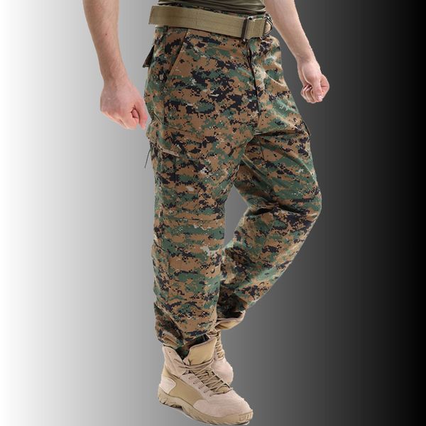 men's pants spring camouflage tactical multi-pockets military digital camo swat cargo male autumn army long trousers 230317, Black
men's pants spring camouflage tactical multi-pockets military digital camo swat cargo male autumn army long trousers 230317, Black