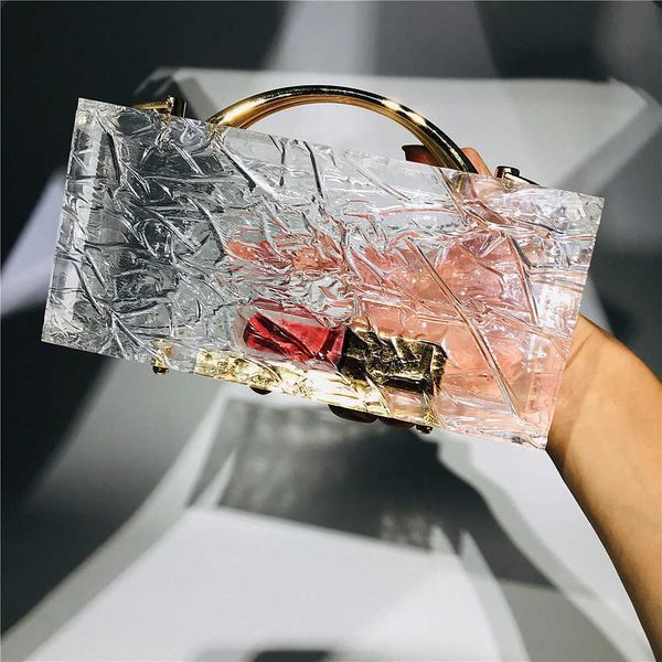 hengmei new transparent acrylic women's bag super thick bark pattern hand box dinner bag 230317
hengmei new transparent acrylic women's bag super thick bark pattern hand box dinner bag 230317