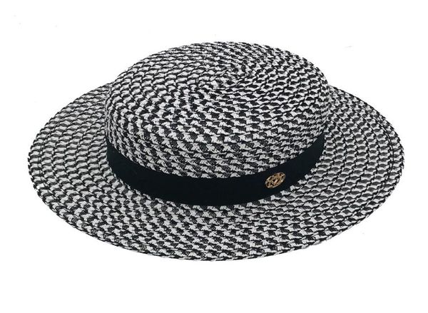 highgrade summer black white plaid wide brim flat boater hat spring women grass braid sun hat party wedding formal cap4189673, Blue;gray
highgrade summer black white plaid wide brim flat boater hat spring women grass braid sun hat party wedding formal cap4189673, Blue;gray
