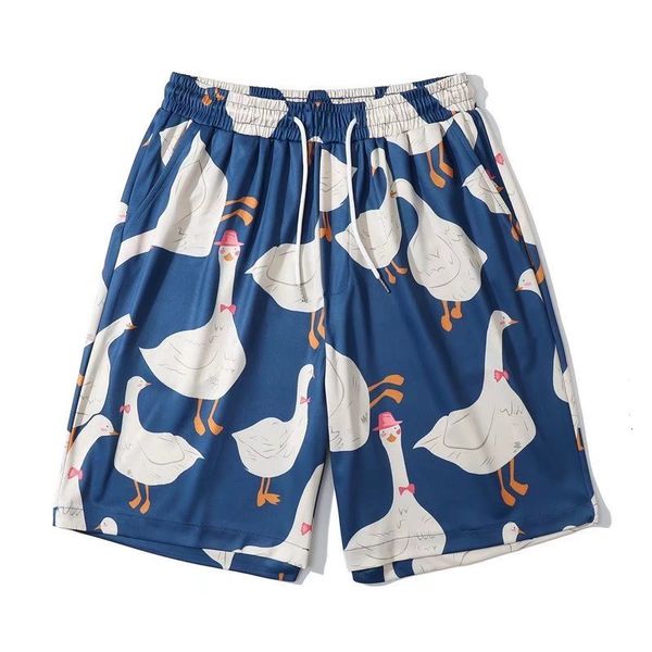 women's shorts casual street printed pants duck print pant men hawaii beach oversize fashion harujuku couple 230317, White;black
women's shorts casual street printed pants duck print pant men hawaii beach oversize fashion harujuku couple 230317, White;black