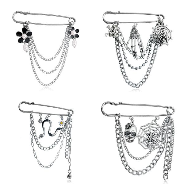 sweater shawl clips brooches vintage cardigan clips retro spider web skull dresses shirt brooch collar chain pins for women girls, Gray
sweater shawl clips brooches vintage cardigan clips retro spider web skull dresses shirt brooch collar chain pins for women girls, Gray