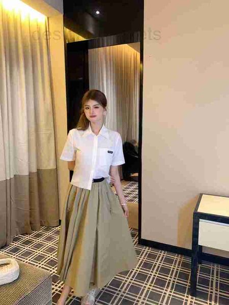 women's blouses & shirts designer spring/summer new workwear style polo collar short sleeve dress shirt dw82, White
women's blouses & shirts designer spring/summer new workwear style polo collar short sleeve dress shirt dw82, White