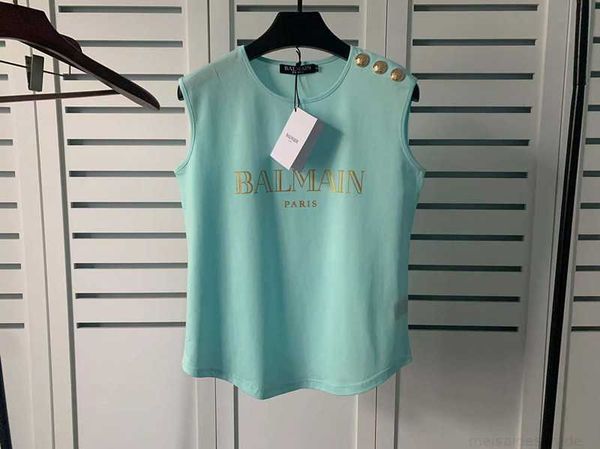 designer luxury coats spring and summer new bal sleeveless shoulder gold button vest arc hem tshirt womenjk63d8q2, Black;white
designer luxury coats spring and summer new bal sleeveless shoulder gold button vest arc hem tshirt womenjk63d8q2, Black;white