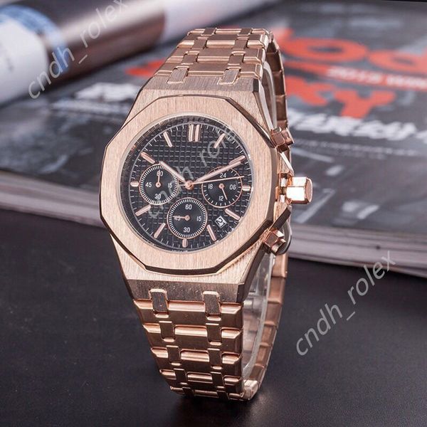 men's women watch rose gold stanless steel 42mm vk chronograph quartz movement sports men watches c0-10, Slivery;brown
men's women watch rose gold stanless steel 42mm vk chronograph quartz movement sports men watches c0-10, Slivery;brown