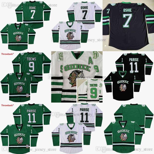 north dakota fighting sioux college ice hockey jerseys mens stitched 9 jonathan toews 11 zach parise 7 t.j. oshie university jersey, Black;red 
north dakota fighting sioux college ice hockey jerseys mens stitched 9 jonathan toews 11 zach parise 7 t.j. oshie university jersey, Black;red