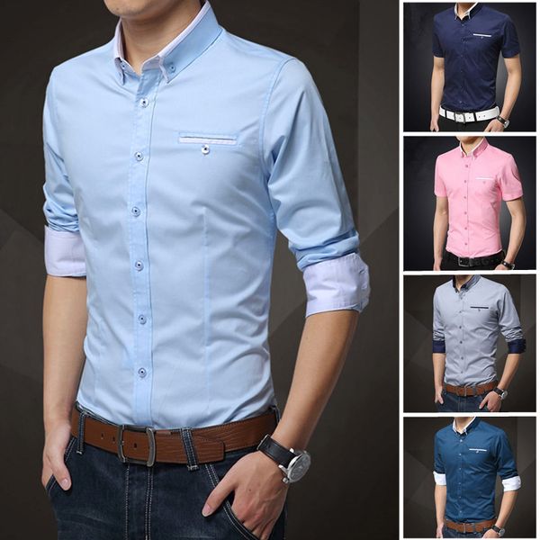 sping summer casual shirt mens dress shirts solid slim fit long sleeve stand collar cardigan plus size, White;black
sping summer casual shirt mens dress shirts solid slim fit long sleeve stand collar cardigan plus size, White;black