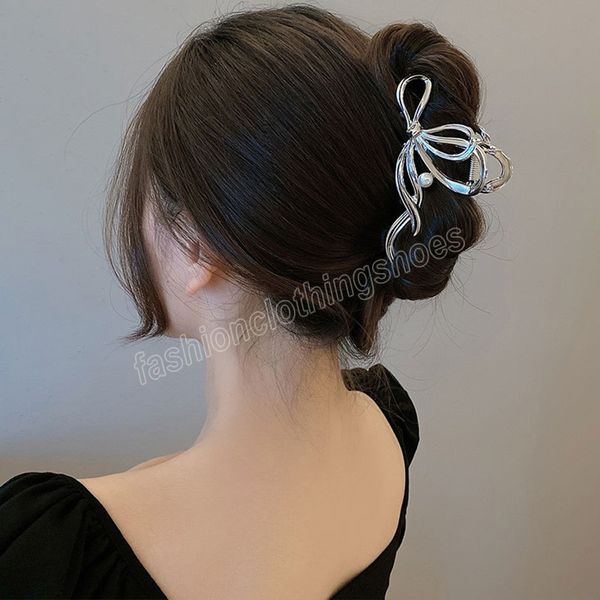 elegant bow pearl metal hair claw for women long thick hair claw clip lady sweet hairpin fashion hair accessories, Slivery;white
elegant bow pearl metal hair claw for women long thick hair claw clip lady sweet hairpin fashion hair accessories, Slivery;white