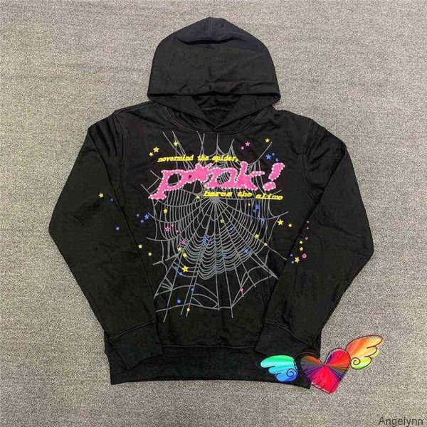 hip hop web puff print sp5der 555555 hoodie men women young thug angel spider sweatshirts heavy fabric pullover hoodies wmys, Black
hip hop web puff print sp5der 555555 hoodie men women young thug angel spider sweatshirts heavy fabric pullover hoodies wmys, Black