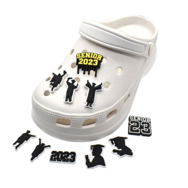 charms shoe pvc graduation croc decoration buckle accessories clog pins charm buttons students teacher school gift, White;pink
charms shoe pvc graduation croc decoration buckle accessories clog pins charm buttons students teacher school gift, White;pink