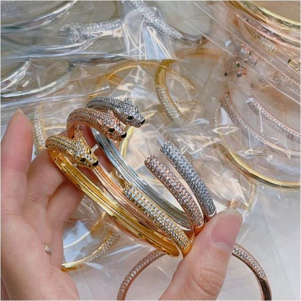 luxury brand bracelet for women charm zircon leopard head cuff bracelet girl gift vintage trendy couple jewelry, White
luxury brand bracelet for women charm zircon leopard head cuff bracelet girl gift vintage trendy couple jewelry, White