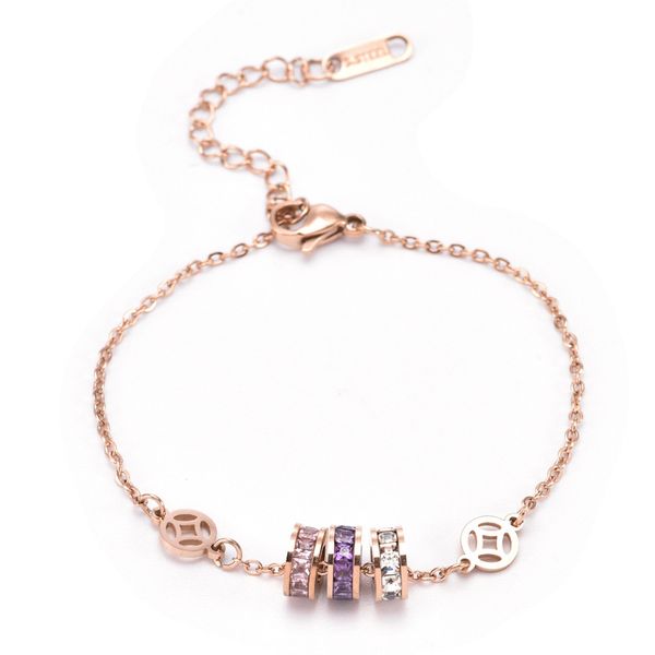 classic design zircon charm bracelet necklace stainless steel jewelry women gift, Golden;silver
classic design zircon charm bracelet necklace stainless steel jewelry women gift, Golden;silver