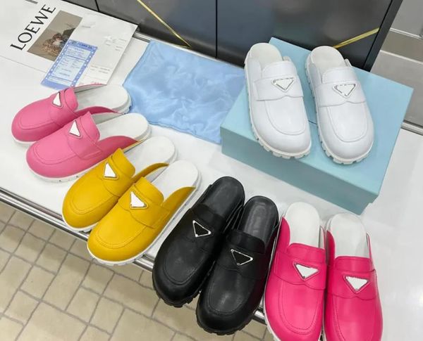 soft padded nappas slippers leather sabots designer slipper metal triangle logo hybrid design andals modern simple lightweight soft and dura, Black
soft padded nappas slippers leather sabots designer slipper metal triangle logo hybrid design andals modern simple lightweight soft and dura, Black