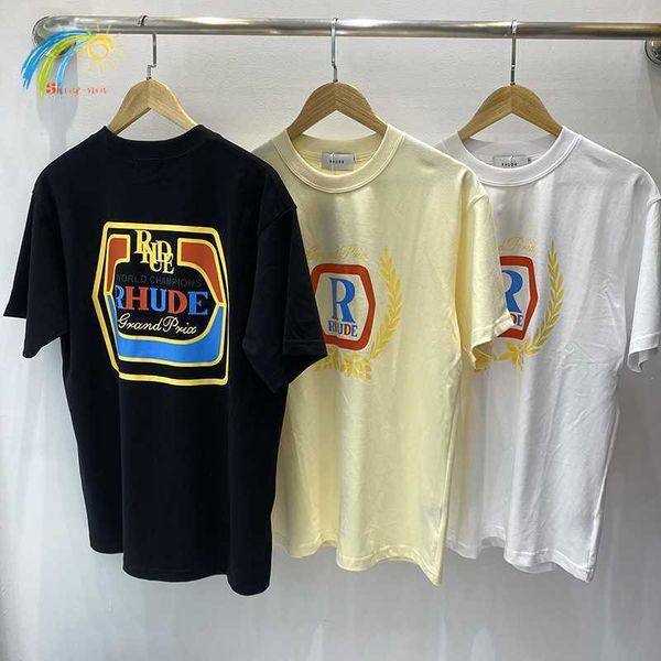 summer spring heavy fabric streetwear rhude tee men women classic rhude t-shirts hip hop loose short sleeve inside tags, White;black
summer spring heavy fabric streetwear rhude tee men women classic rhude t-shirts hip hop loose short sleeve inside tags, White;black