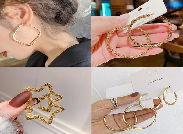 dangle chandelier fashion circle hoop earring 2021 big geometric round heart gold color earrings for women drop modern female je1547290, Silver
dangle chandelier fashion circle hoop earring 2021 big geometric round heart gold color earrings for women drop modern female je1547290, Silver