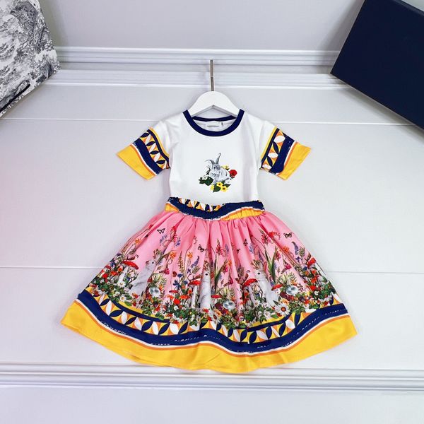 luxury girls vivid colors skirts sets high end children cotton t shirts with bamboo cotton pleated skirts two pieces sets 2023 designer kids, White
luxury girls vivid colors skirts sets high end children cotton t shirts with bamboo cotton pleated skirts two pieces sets 2023 designer kids, White