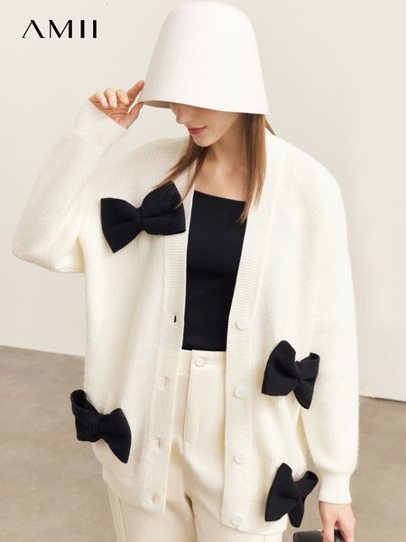 women's knits tees amii minimalism sweater cardigan women autumn fashion kawaii bow design vneck gentle knitted coats 12270476 230317, White
women's knits tees amii minimalism sweater cardigan women autumn fashion kawaii bow design vneck gentle knitted coats 12270476 230317, White