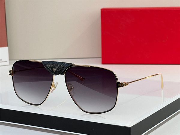 new fashion design square pilot sunglasses 0037 metal frame with black calfskin bridge classic simple and popular style outdoor uv400 protec, White;black
new fashion design square pilot sunglasses 0037 metal frame with black calfskin bridge classic simple and popular style outdoor uv400 protec, White;black