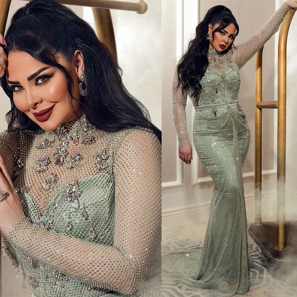 2023 arabic aso ebi sage mermaid prom dresses crystals luxurious evening formal party second reception birthday engagement gowns dress zj654, Black
2023 arabic aso ebi sage mermaid prom dresses crystals luxurious evening formal party second reception birthday engagement gowns dress zj654, Black
