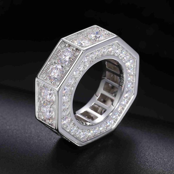 moissanite hip hop jewelry 925 sterling silver vvs lab grown diamond iced out octagon finger band ring with gra certificate, Golden;silver
moissanite hip hop jewelry 925 sterling silver vvs lab grown diamond iced out octagon finger band ring with gra certificate, Golden;silver