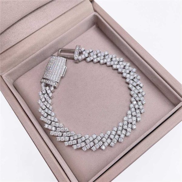 iced out s925 gold plated jewelry set bracelet silicon custom vvs moissanite cuban bracelet, Silver
iced out s925 gold plated jewelry set bracelet silicon custom vvs moissanite cuban bracelet, Silver