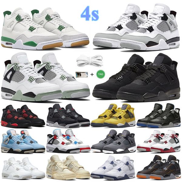 4 4s basketball shoes men women snekaers snekaer pine green military black cat lightning midnight navy seafoam university blue mens trainers
4 4s basketball shoes men women snekaers snekaer pine green military black cat lightning midnight navy seafoam university blue mens trainers