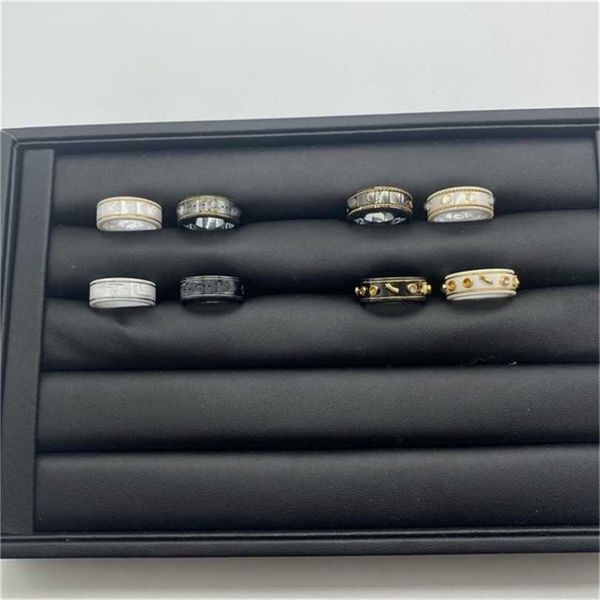 2023 designer new fashion jewelry ancient family ceramic black white double letter element bee planet fashion male and female couple pair ri, Silver
2023 designer new fashion jewelry ancient family ceramic black white double letter element bee planet fashion male and female couple pair ri, Silver