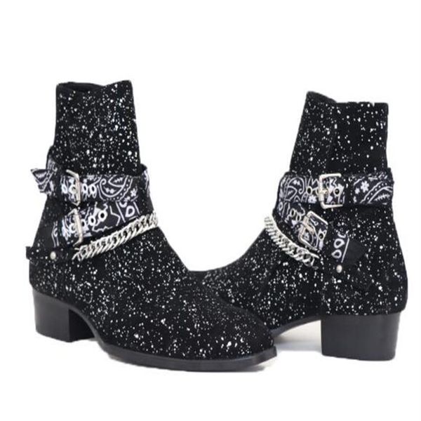 classic wyatt western boots for men glitter cow leather motorcycle booites chelse biker shoes296z, Black
classic wyatt western boots for men glitter cow leather motorcycle booites chelse biker shoes296z, Black