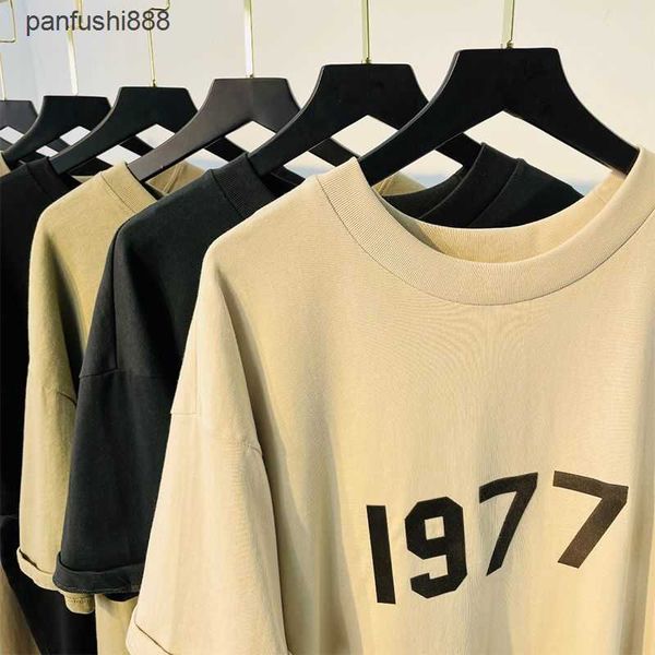 cool shirts high edition fog double thread essenamerican 1977 short sleeve men's and women's high street loose couple round neck t, White;black
cool shirts high edition fog double thread essenamerican 1977 short sleeve men's and women's high street loose couple round neck t, White;black