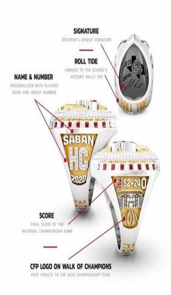 2021 whole new alabama 2020 crimson tide national championship ring with wooden display box souvenir fan men gift whole dr322h3893556, Golden;silver
2021 whole new alabama 2020 crimson tide national championship ring with wooden display box souvenir fan men gift whole dr322h3893556, Golden;silver