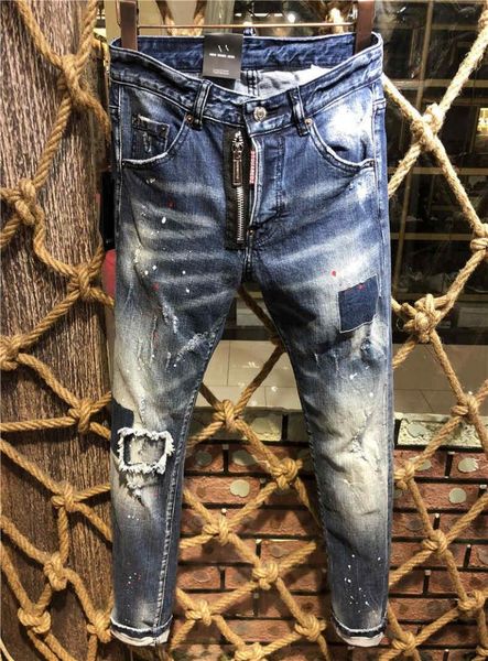 ss20 new arrival brand designer men denim cool guy jeans embroidery pants fashion holes trousers italy hml dsquareds d8715650, Blue
ss20 new arrival brand designer men denim cool guy jeans embroidery pants fashion holes trousers italy hml dsquareds d8715650, Blue