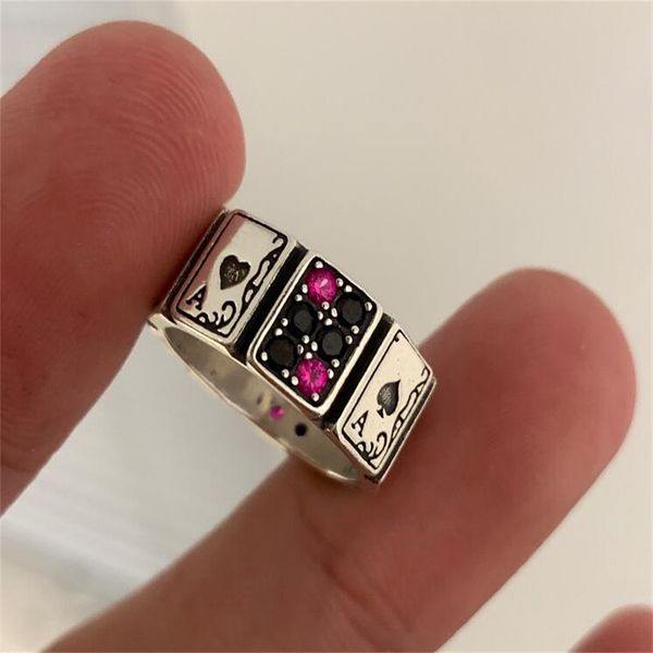 new exquisite vintage band rings fashion party design playing card women's open front ring jewelry gift ab1122, Silver
new exquisite vintage band rings fashion party design playing card women's open front ring jewelry gift ab1122, Silver