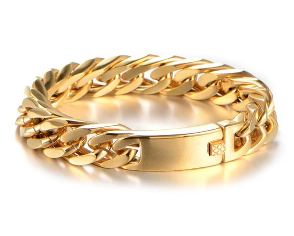 cool men stainless steel gold cuban chain link bracelets men039s hand wrist 16mm width bracelet fashion jewelry gift5968256, Black
cool men stainless steel gold cuban chain link bracelets men039s hand wrist 16mm width bracelet fashion jewelry gift5968256, Black