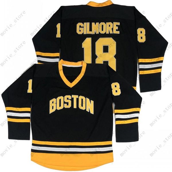 men's 1996 movie boston happy gilmore #18 adam sandler ice hockey jersey stitched, Black;red
men's 1996 movie boston happy gilmore #18 adam sandler ice hockey jersey stitched, Black;red