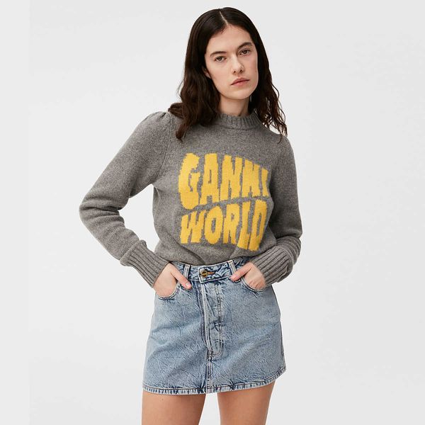 2023ss ganni women designer sweater wool knitted sweatshirt grey letter jacquard round-neck sweater female trend, White;black
2023ss ganni women designer sweater wool knitted sweatshirt grey letter jacquard round-neck sweater female trend, White;black