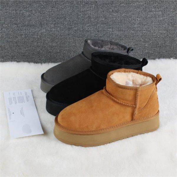 2023 winter women platform boot classic mini booties woman fashion fur fluffy thick sole snow boots, Black
2023 winter women platform boot classic mini booties woman fashion fur fluffy thick sole snow boots, Black