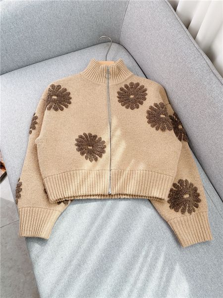 women's knits tees half high collar jacquard zipper knitted sweater cardigan autumn and winter long sleeve slim jacket blouse 230317, White
women's knits tees half high collar jacquard zipper knitted sweater cardigan autumn and winter long sleeve slim jacket blouse 230317, White