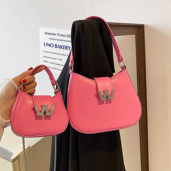 stylish women's bag new simple fashion letter diamond embedding women's shoulder bag texture westernized underarm bag women
stylish women's bag new simple fashion letter diamond embedding women's shoulder bag texture westernized underarm bag women