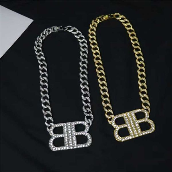 2023 designer new heavy industry advanced diamond inlaid cuban double b letter pendant necklace fashion personality celebrity wind collar ch, Black
2023 designer new heavy industry advanced diamond inlaid cuban double b letter pendant necklace fashion personality celebrity wind collar ch, Black